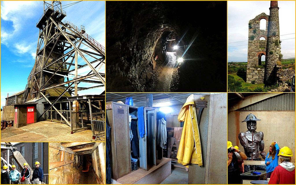Geevor Tin Mine, Pendeen, Penzance, Cornwall Photo Collage