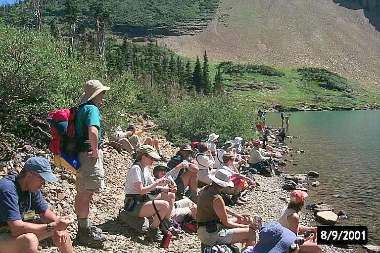 Lunch at Iceberg Lake