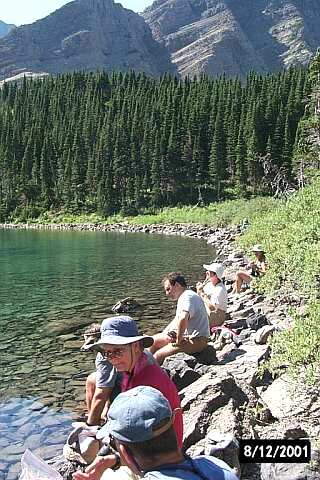 Dipping Toes at Alderson Lake