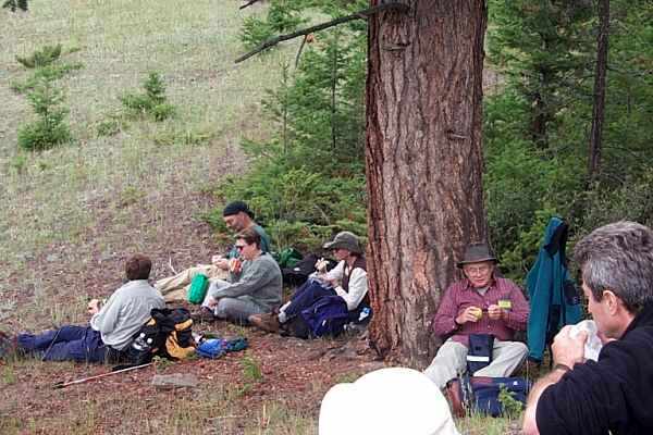  Lunch break - Trail from Wabasso Lake 