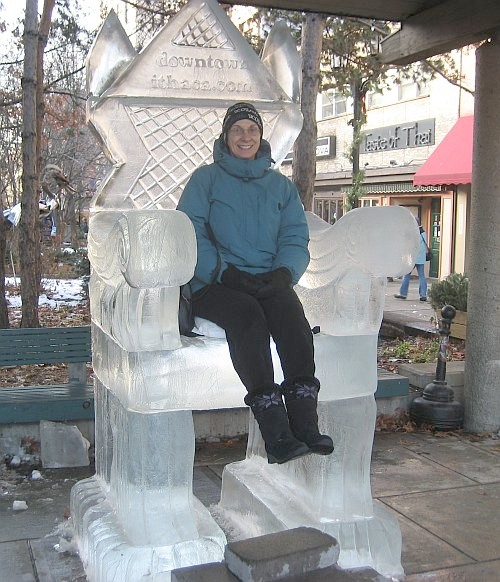 Joyce On Her Throne