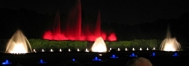Light, water and music show at Longwood Gardens