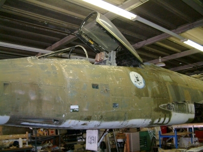 North American F100D Super Saber in restoration