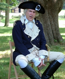 General Washington reenactor 