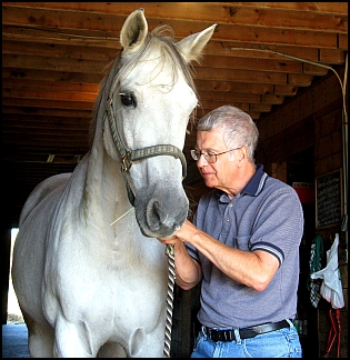 Me and Indy in the Barn